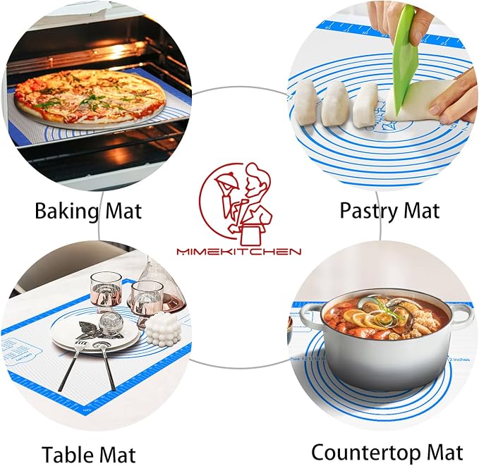 Pastrty Mat for Dough Rolling, Silicone Baking Mat - Image 4