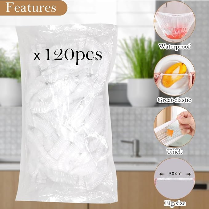 120pcs Shower Caps for Sourdough Bread, Reusable Bowl Covers for Proofing - Image 5