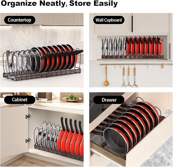 Housolution Pot and Pan Organizer Rack - Image 6