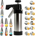Stainless Steel Cookies Press, Cookie Press Gun Kit by FEAYEA