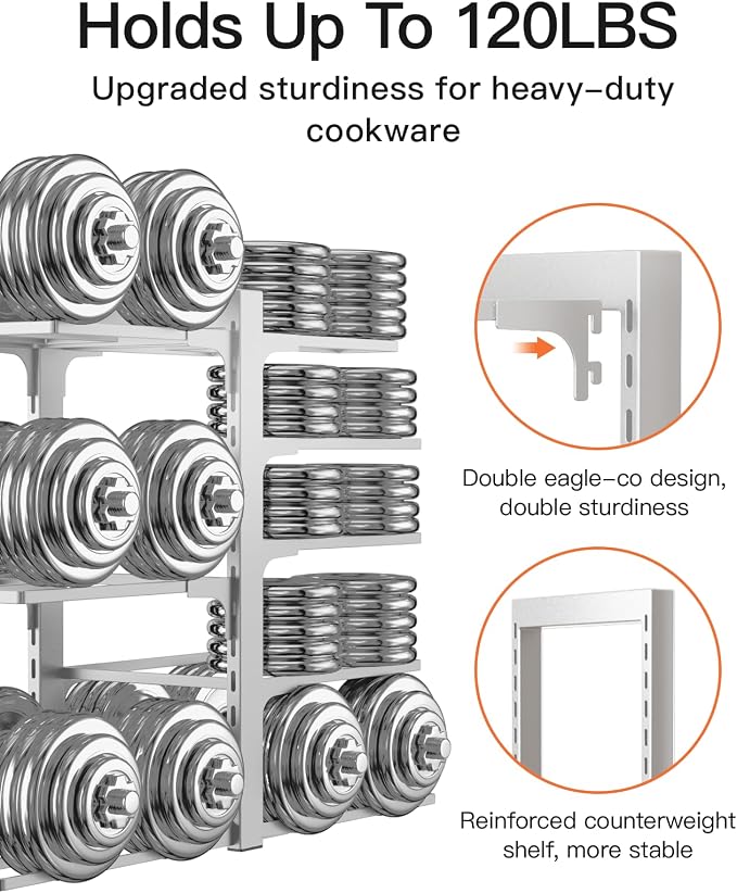 ORDORA Pots and Pans Organizer Rack - Image 6