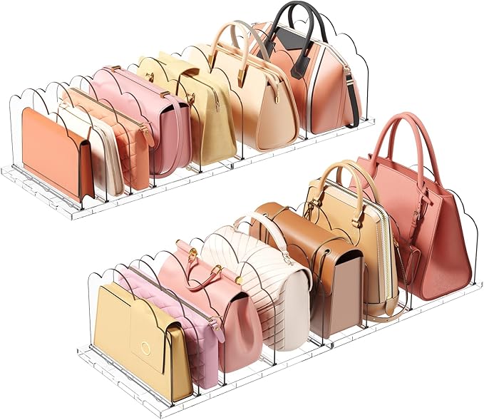 Lifewit Purse Organizer for Closet, Adjustable Clutch Purse Storage Organizer by Lifewit