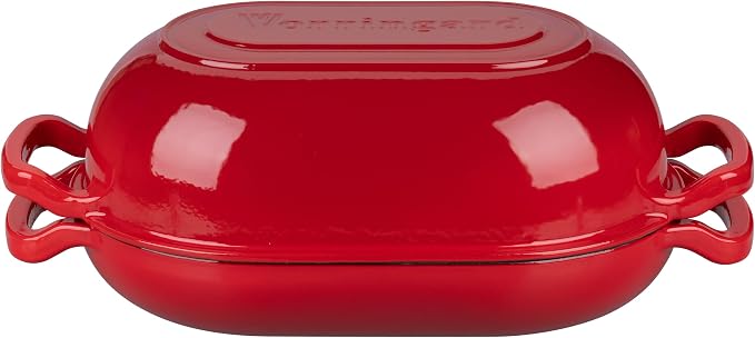 VORRINGARD Enameled Cast Iron Sourdough Bread Oven, Dutch Oven, Loaf Cast Iron - Image 7