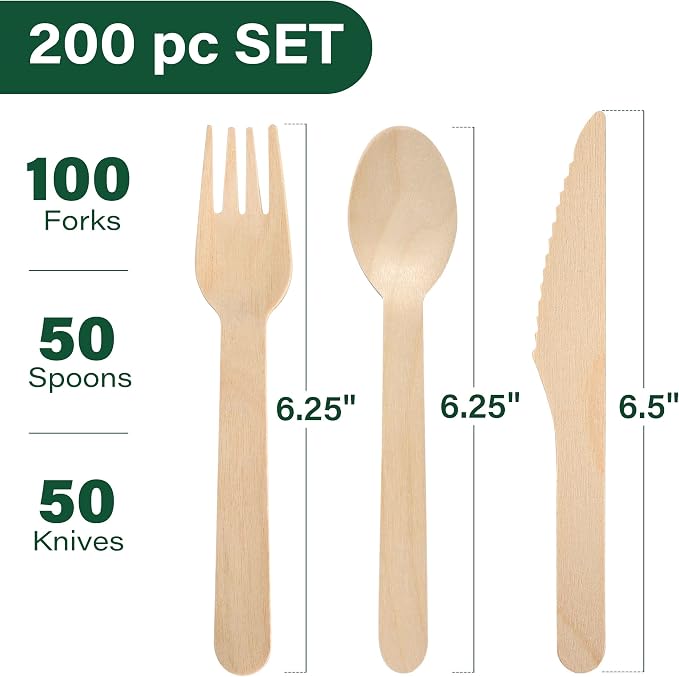 LotFancy Disposable Cutlery Set - Image 2