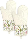 Slohif Long Silicone Oven Mitts Heat Resistant by Slohif