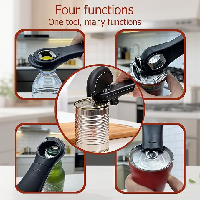 4-In-1 Multifunctional Can Opener Manual, Can Openers - Image 6