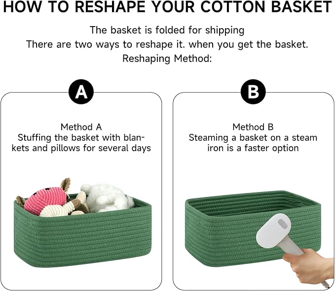 OIASKET 6 Pack Storage Baskets for Shelves, Small Baskets for Shelves, Cute - Image 6
