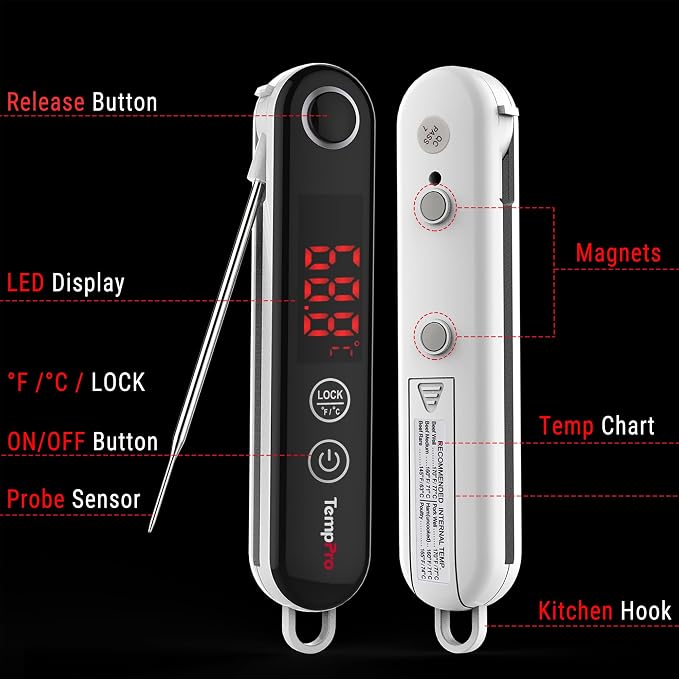 TempPro TP18 Instant Read Meat Thermometer Digital - Image 7