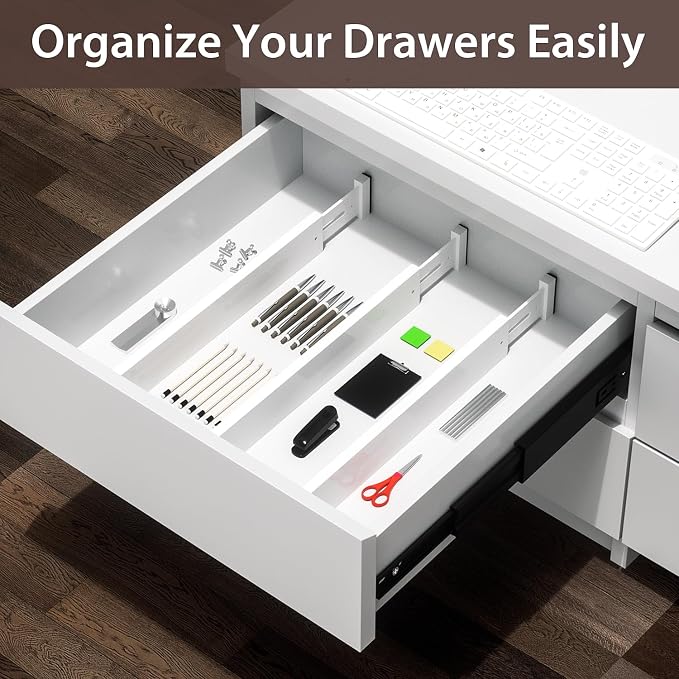 DUCOO 4 PCS Drawer Divider, Expandable Separators - Image 6