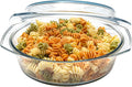 Simax Casserole Dish with Lid, 2 Quart Round Glass Casserole Dishes by SIMAX