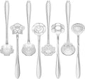 Chengu 8 Pieces Flower Coffee Tea Spoons Stainless Steel Sugar Spoons Tea Party by CHENGU