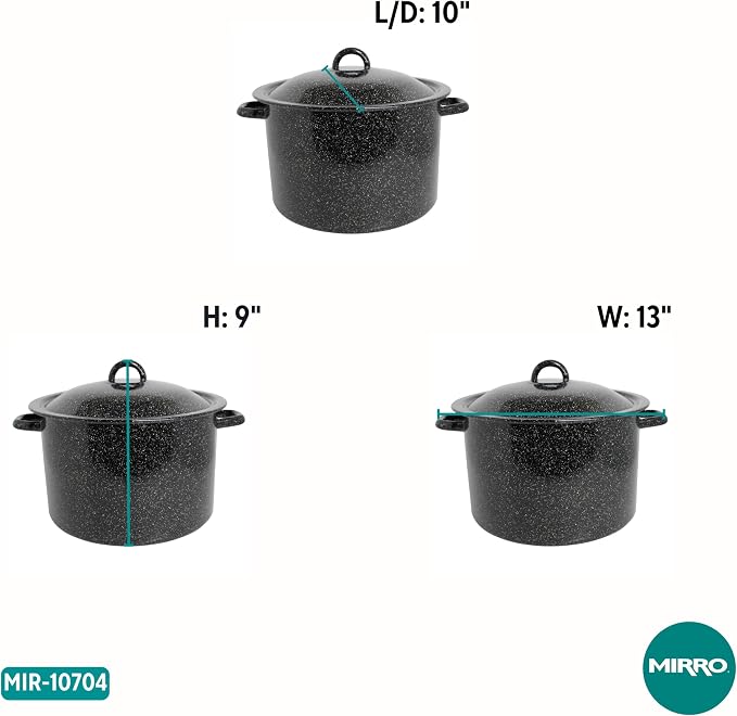 MIRRO 7.75qt Enamel Stock Pot - Image 8