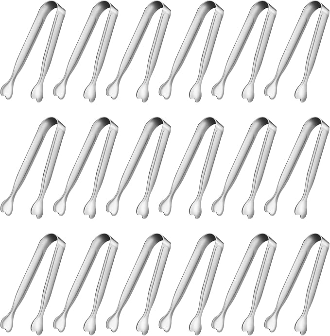 Mini Serving Tongs, Anytrp 18-Packs Stainless Steel Sugar Tongs, 4.3inch Ice by Unknown