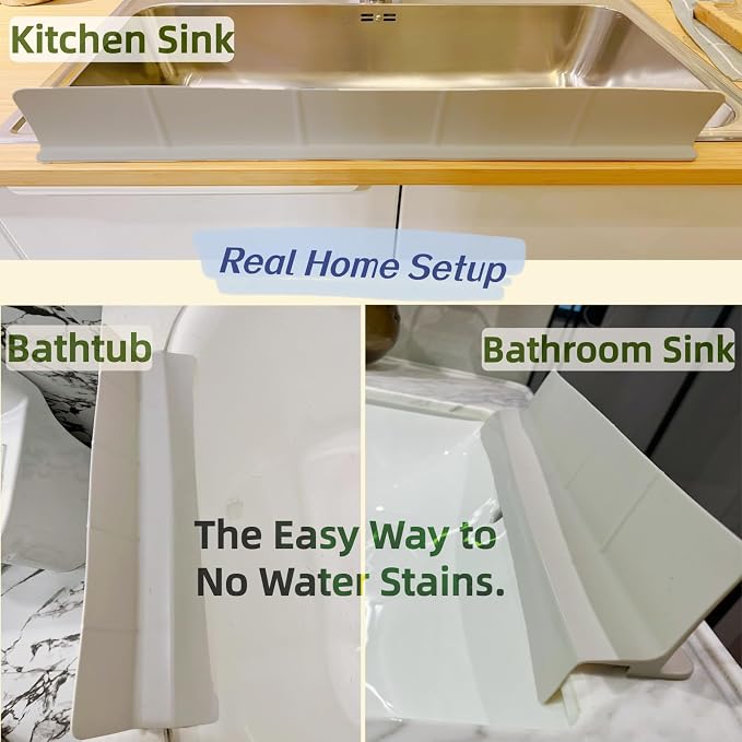 Sink Splash Guard | Tall Wall Splatter Screen | Keeps Clothes & Countertops Dry - Image 6