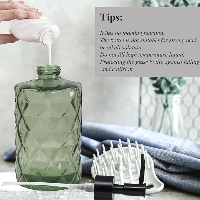 12Oz Small Glass Soap Dispenser - Image 4