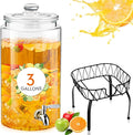 Honeydak 1 Pack 3 Gallon Glass Beverage Dispenser by Honeydak
