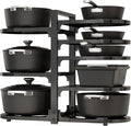 Adjustable Heavy Duty Pots and Pans Organizer Under Cabinet, 8-Tier Pot and Pan by Stayorganized