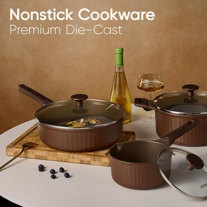CAROTE Pots and Pans Set Non Stick, Cookware Sets Nonstick 21 pcs Kitchen Pot & - Image 6