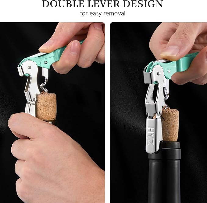 HYZ 2-Pack Wine Opener Waiter Corkscrew, Professional Wine Key - Image 3