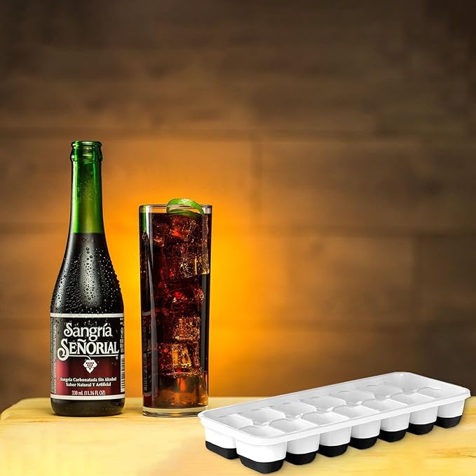 Set of 4 Stackable Silicone Ice Cube Trays - Image 2