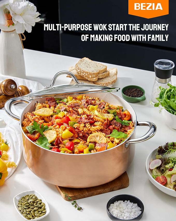 BEZIA Large 8 Quart Nonstick Cooking Pot - Image 6