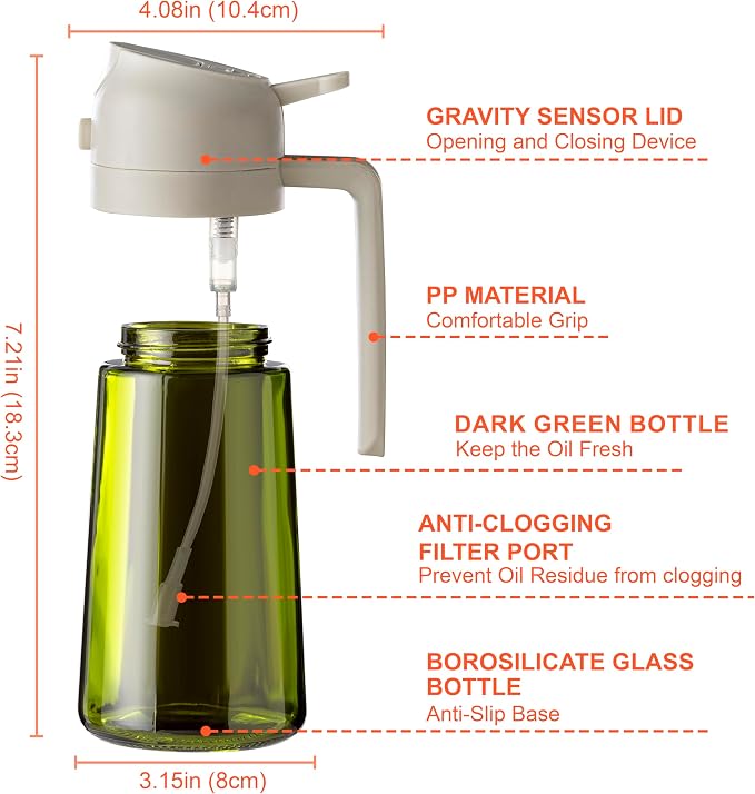 CXINYI - 16oz/470ml Olive Oil Dispenser - Image 6