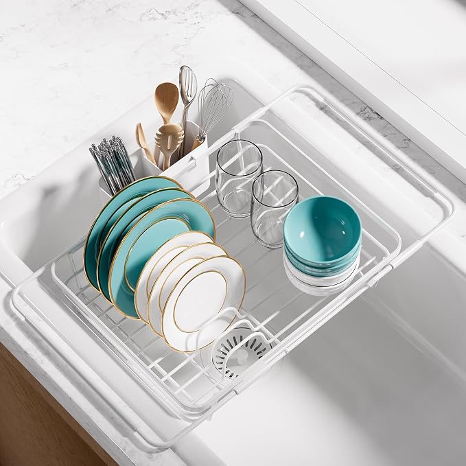 Sakugi Extendable Dish Drying Rack Over Sink by Sakugi
