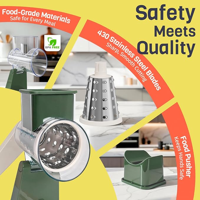 Upgraded Rotary Cheese Grater - Image 7