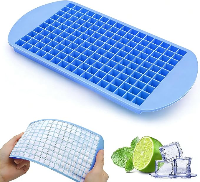 Silicone Ice Cube Tray, 160 Mini Crushed Ice Cube Molds Easy Release Small Ice by GiftsforChildAdultandPet