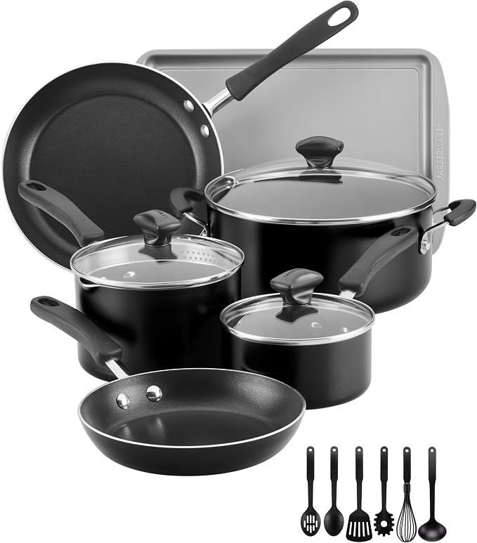 Farberware Cookstart DiamondMax Nonstick Cookware/Pots and Pans Set - Image 2