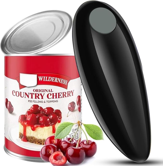 Electric Can Opener, Handheld One-touch Automatic Can opener, Smooth Edge by Newoed