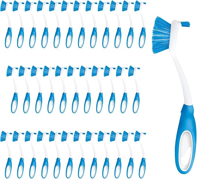 Dish Brush Scrubber for Kitchen, 36 Pack, by LOLA, Stiff Bristles & Food Scraper by LolaProducts