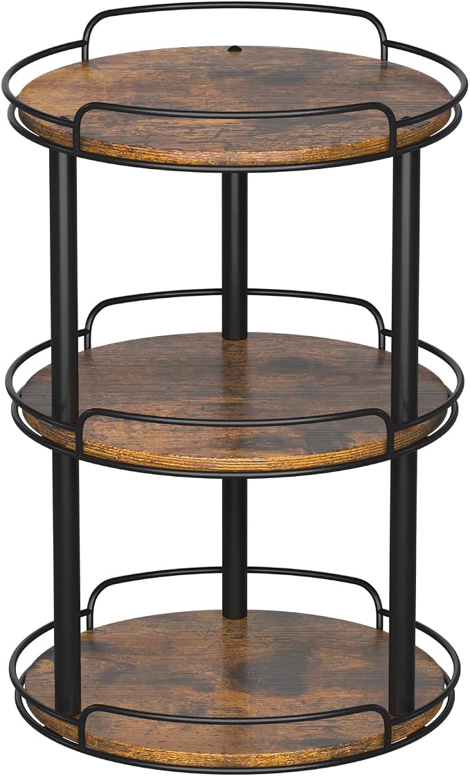LAMU 12'' Wood Lazy Susan Turntable Organizer by YourHome-OrganizationHelper