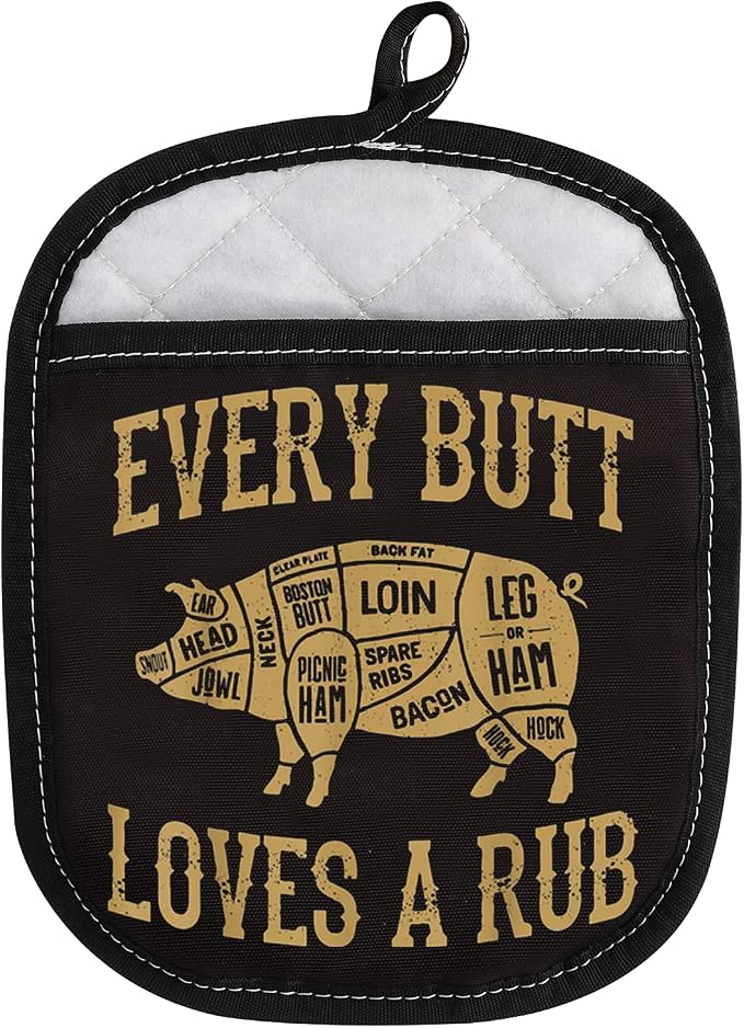 LEVLO Funny Pig Pork BBQ Grill Oven Mitt by LEVLO