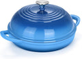 TeamFar Cast Iron Bread Dutch Oven, 6 Qt Enameled Dutch Oven Pot by TeamFar