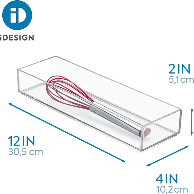 iDesign Clarity Plastic Drawer Organizer, Storage Container - Image 3