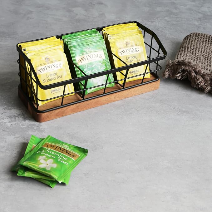 WILDMOS Tea Bag Organizer, Iron Wire Basket - Image 7