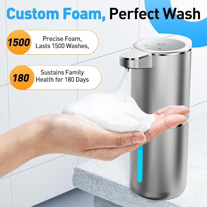 Fantictas Automatic Foaming Soap Dispenser Foaming Hand Sanitizer Touchless - Image 6