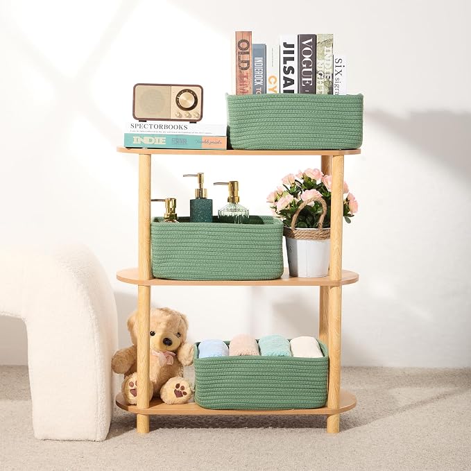 MiniArk Small Storage Baskets for Organizing | Closet Organizer Bins | Shelf - Image 6