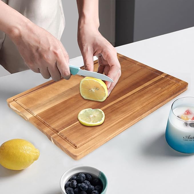 Solid Acacia Wood Cutting Boards - Image 6