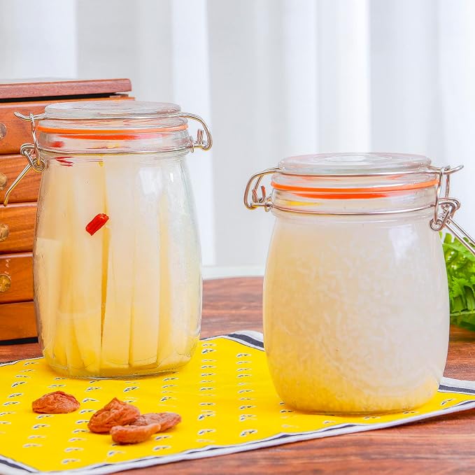 Hovico 25 oz Glass Jars With Airtight Lids And Leak Proof Rubber Gasket - Image 5