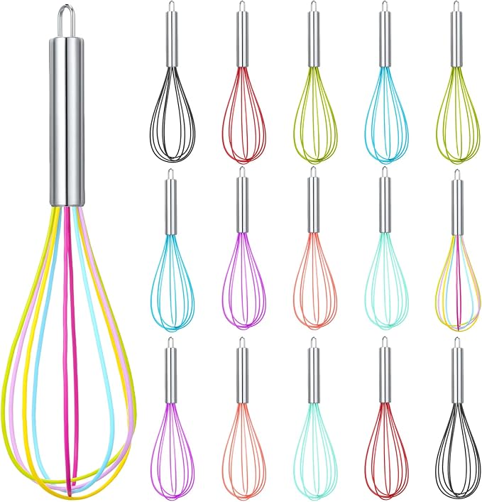Domensi 16 Pcs 12 Inch Whisks Bulk by Domensi