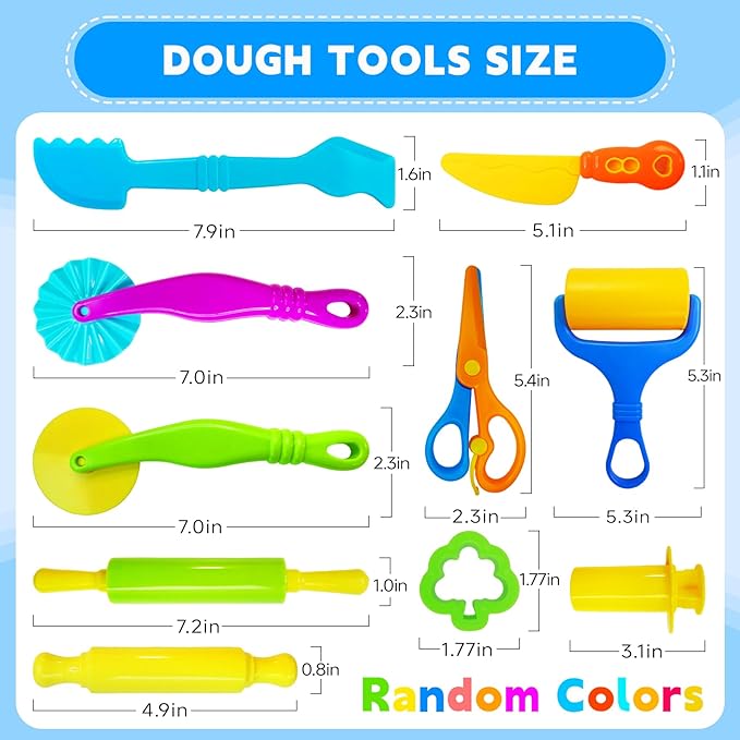 28Pcs Dough and Clay Play Tools Kit - Image 5