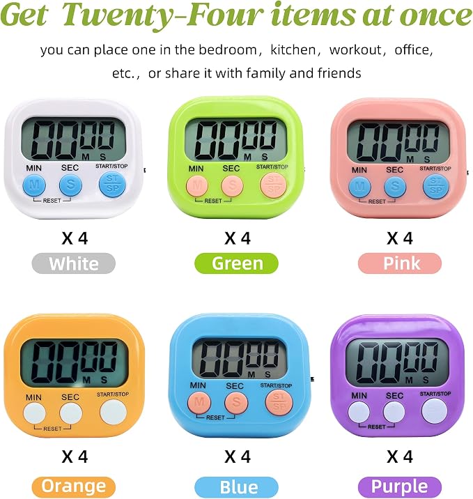 24 Pack Multi-Function Electronic Timer - Image 2