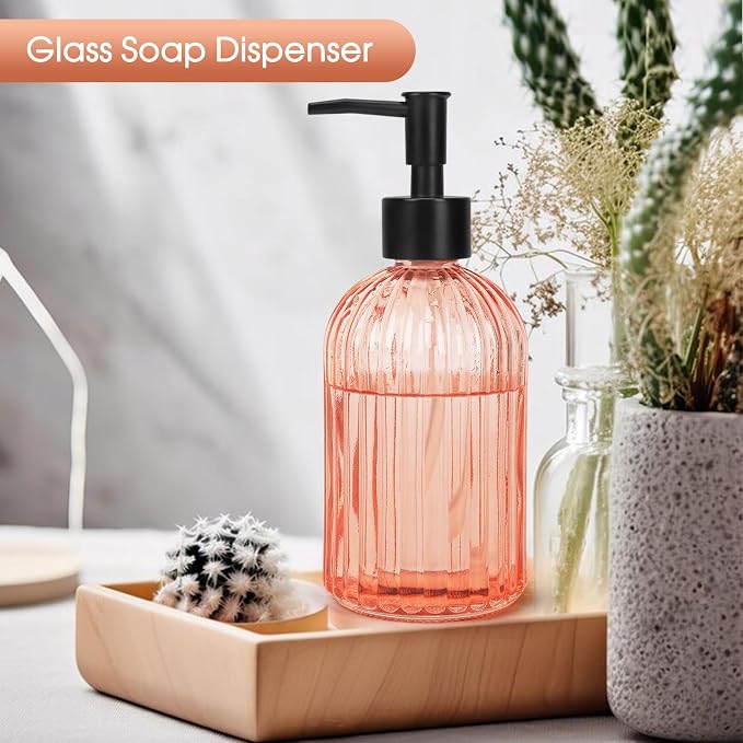 Topsky Stripe Glass Soap Dispenser - Image 7