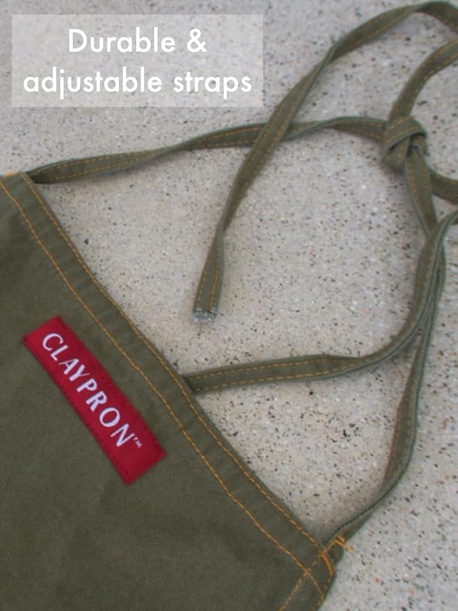 OLIVE GREEN, the original split apron - Image 7