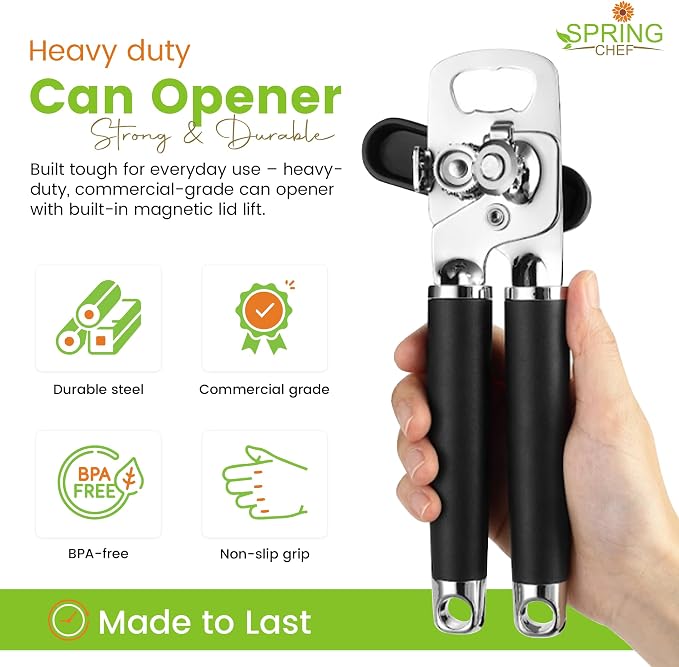 Spring Chef Stainless Steel Can Opener - Image 2