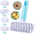Pastry Dough Lattice Cutter Wheel Roller Fondant Ribbon Cutter by Aonagi