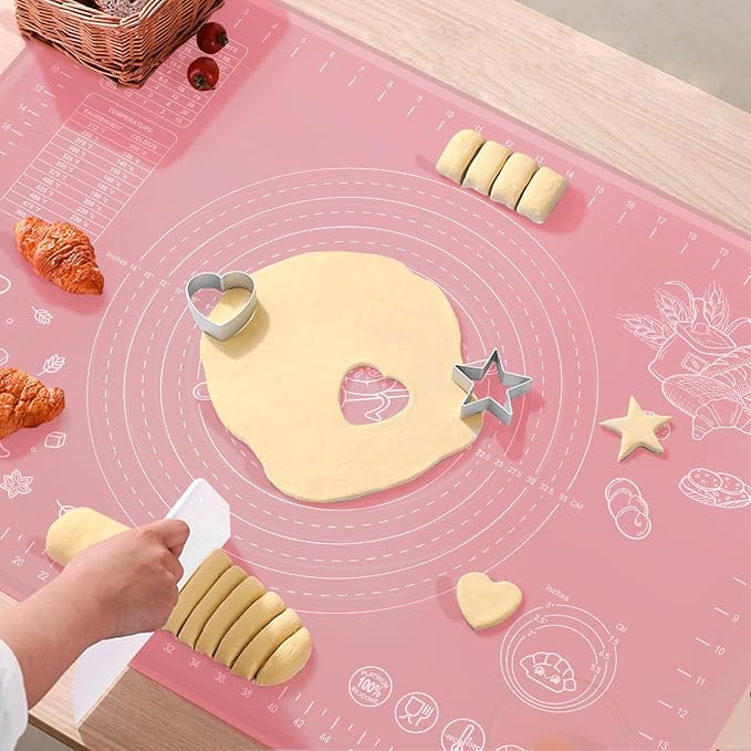 Silicone Pastry Mat 28" x 20" Extra Thick Non Stick Baking Mat - Image 7