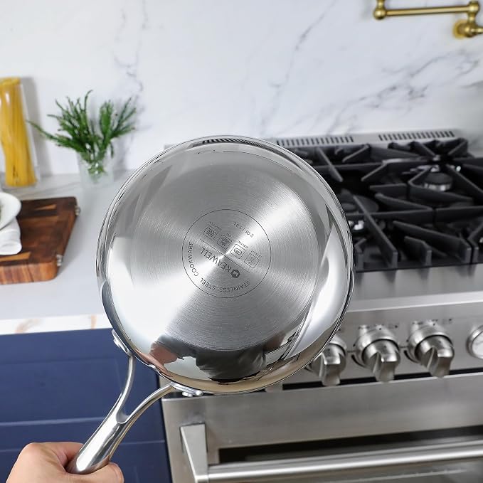 KEAWELL K3 Premium 2-Quart Tri-Ply Stainless Steel Saucepan - Image 5